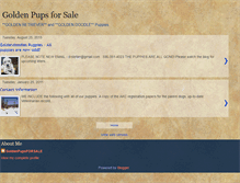 Tablet Screenshot of goldenpupsforsale.blogspot.com