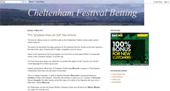 Desktop Screenshot of cheltenhamfestivalbetting.blogspot.com