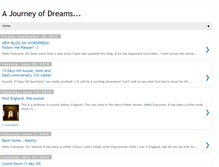 Tablet Screenshot of dreamsofthejourney.blogspot.com