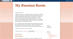 Desktop Screenshot of myrussianroots.blogspot.com