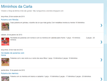 Tablet Screenshot of miminhosdacarla.blogspot.com