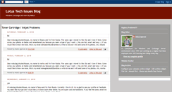 Desktop Screenshot of lotustechissues.blogspot.com