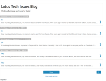 Tablet Screenshot of lotustechissues.blogspot.com