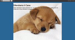 Desktop Screenshot of difendiamoilcane.blogspot.com