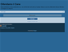 Tablet Screenshot of difendiamoilcane.blogspot.com