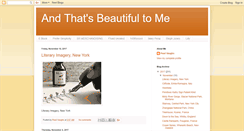 Desktop Screenshot of andthatsbeautifultome.blogspot.com