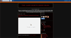 Desktop Screenshot of ladyrerun.blogspot.com