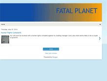 Tablet Screenshot of fatalplanet.blogspot.com