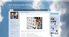Desktop Screenshot of diminutiverunner.blogspot.com