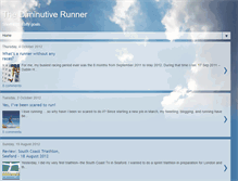 Tablet Screenshot of diminutiverunner.blogspot.com