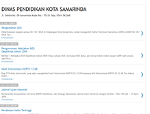 Tablet Screenshot of disdiksamarinda.blogspot.com