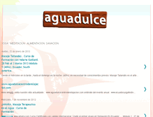 Tablet Screenshot of aguadulcecentroderelajacion.blogspot.com