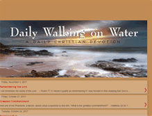 Tablet Screenshot of dailywalkingonwater.blogspot.com