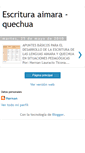 Mobile Screenshot of escritura-aimara-quechua.blogspot.com