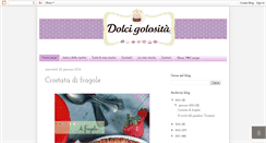 Desktop Screenshot of dolcigolosi.blogspot.com