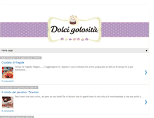 Tablet Screenshot of dolcigolosi.blogspot.com