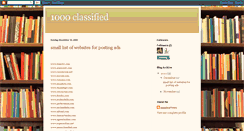 Desktop Screenshot of 1000classified-sam.blogspot.com