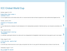 Tablet Screenshot of mycricketworldcupindia.blogspot.com