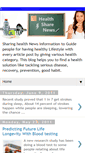 Mobile Screenshot of healthsharenews.blogspot.com