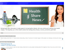 Tablet Screenshot of healthsharenews.blogspot.com