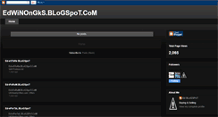 Desktop Screenshot of edwinongks.blogspot.com