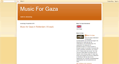 Desktop Screenshot of musicforgaza.blogspot.com