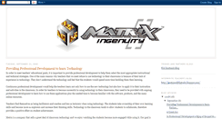 Desktop Screenshot of matrixingenuity.blogspot.com