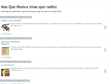 Tablet Screenshot of masquemusicaradio.blogspot.com