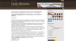 Desktop Screenshot of littlemiraclesnews.blogspot.com