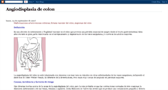 Desktop Screenshot of angiodisplasiacolon.blogspot.com