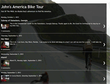 Tablet Screenshot of johnsamericabiketour.blogspot.com