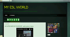 Desktop Screenshot of myeslworld.blogspot.com