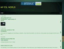 Tablet Screenshot of myeslworld.blogspot.com