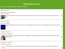 Tablet Screenshot of malachitowylas.blogspot.com