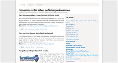 Desktop Screenshot of konsumenpahamperlindungan.blogspot.com