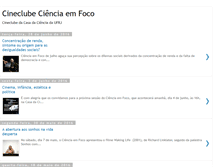 Tablet Screenshot of cineclubecienciaemfoco.blogspot.com