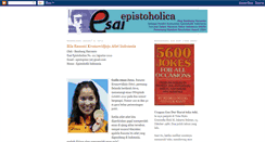 Desktop Screenshot of epistoholica.blogspot.com