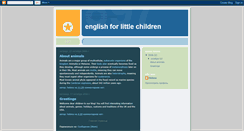 Desktop Screenshot of englishforlittlechildren.blogspot.com