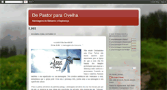 Desktop Screenshot of blogdepastorparaovelha.blogspot.com