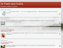 Tablet Screenshot of blogdepastorparaovelha.blogspot.com