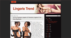 Desktop Screenshot of lingerie-trend.blogspot.com