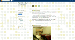 Desktop Screenshot of firststepdaycare.blogspot.com