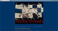 Desktop Screenshot of mostlythreads.blogspot.com