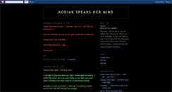 Desktop Screenshot of kodiak-speaks.blogspot.com