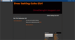 Desktop Screenshot of onlinedatinggirl.blogspot.com