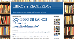 Desktop Screenshot of librosyrecuerdos.blogspot.com