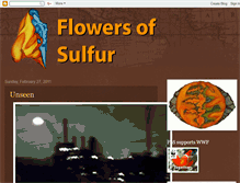 Tablet Screenshot of flowersofsulfur.blogspot.com