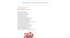 Desktop Screenshot of hilariousbirthdaypoems.blogspot.com