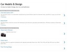 Tablet Screenshot of carmodelsdesign.blogspot.com