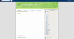 Desktop Screenshot of macos-tutorials.blogspot.com